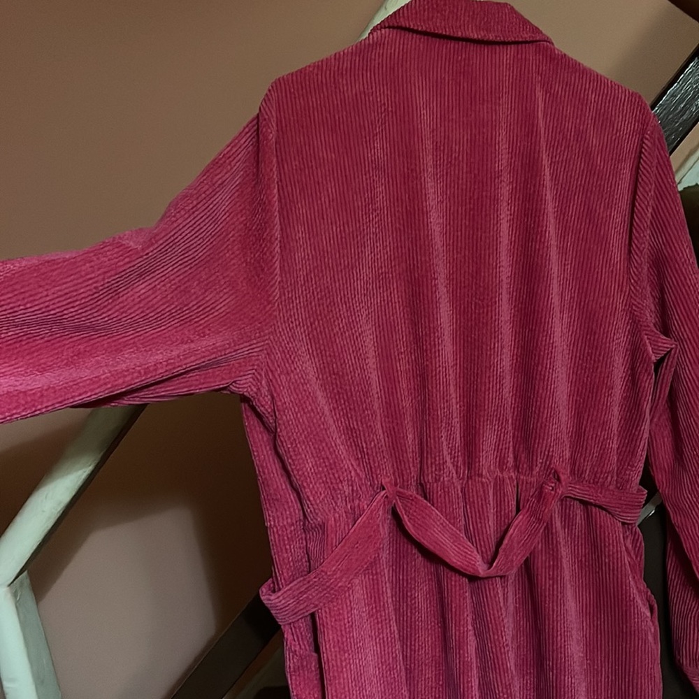 Woman’s Corduroy Jumper with Belt - Picture 4 of 5